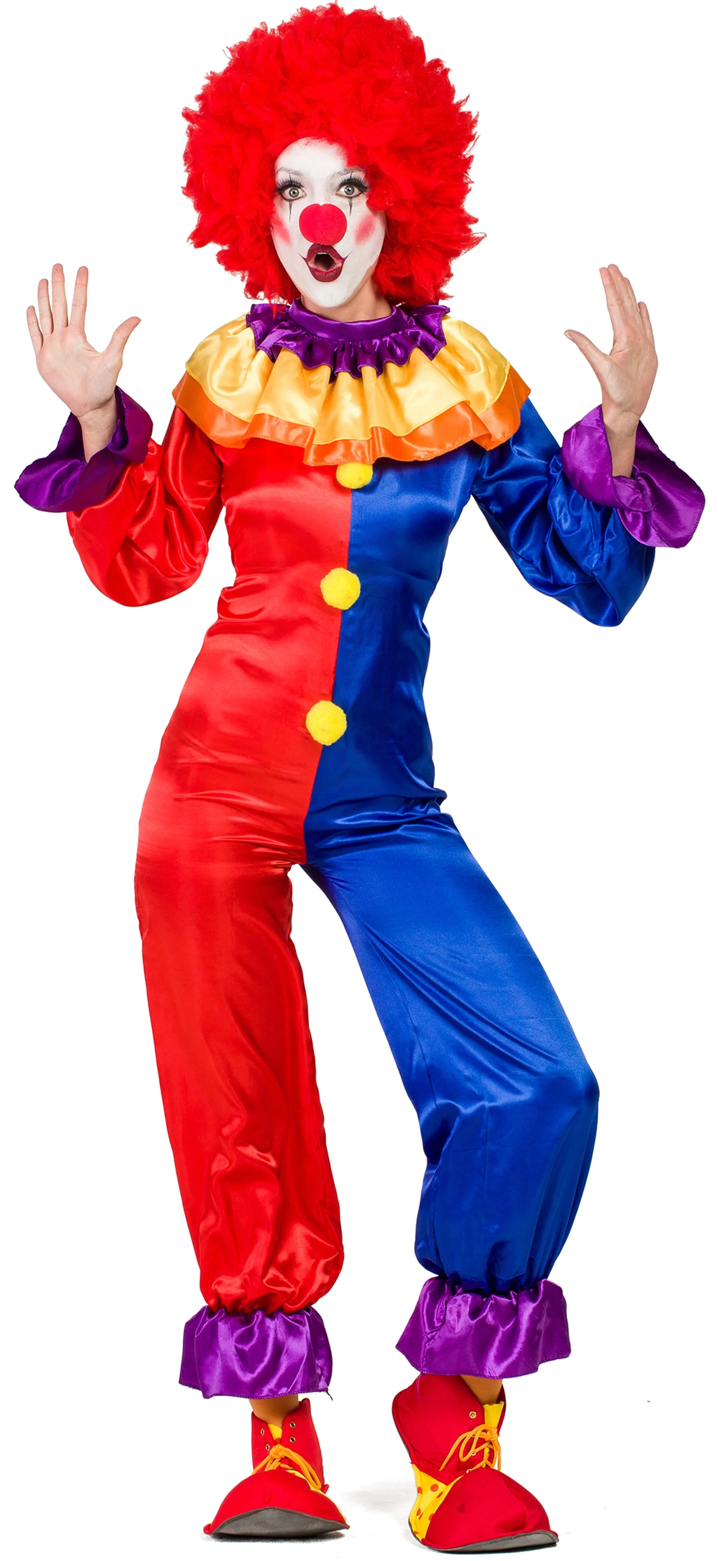 Disfraz de Payasa Terroríficamente Divertida para Mujer Payaso Kimokawaii